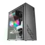Mars Gaming MC100 Semitorre Gaming Negra con Iluminación FRGB